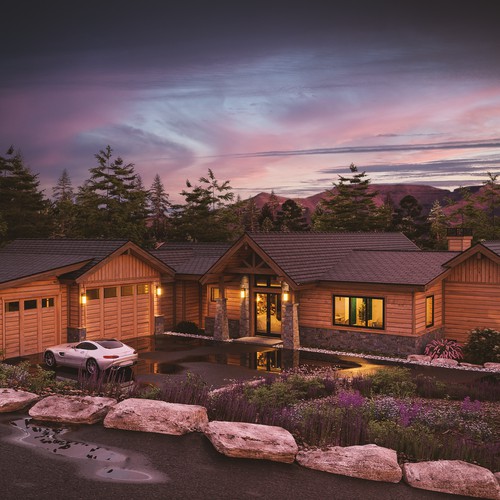 3D Rendering for a house in lake Tahoe