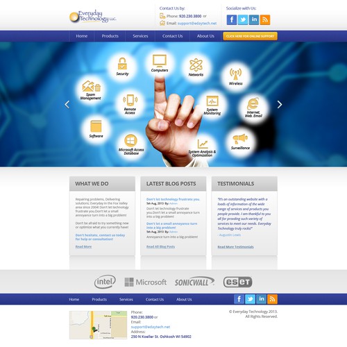 Help Everyday Technology with a new website design