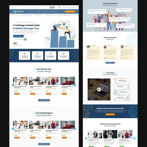Website for e-learning