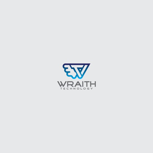 letter WT logo design template for technology company.
