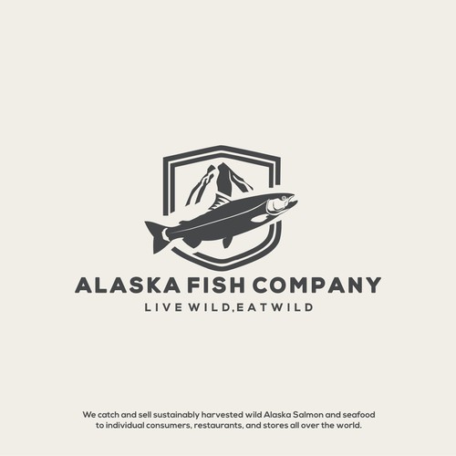 Bold Logo For Alaska Fish Company