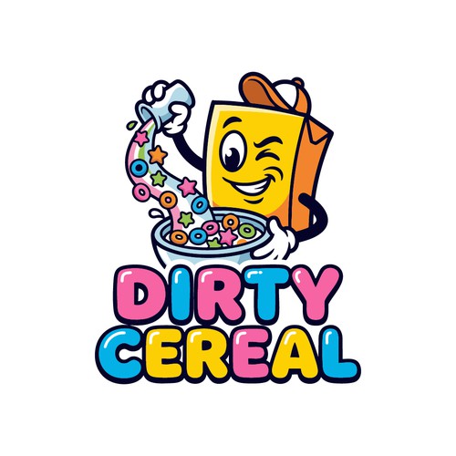 Dirty Cereal - Playful Mascot Logo Design