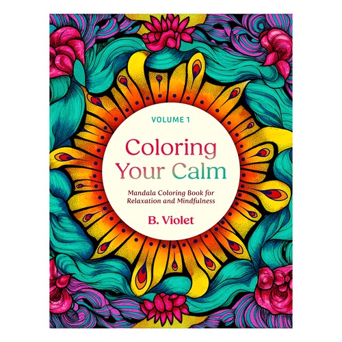 Coloring Book Cover for Adults