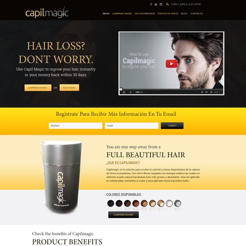 Hair BuildingG fibre CapilMagic 