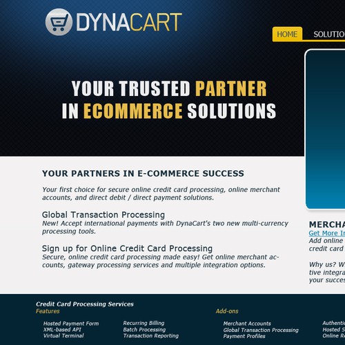Create the next website design for Dynacart.com