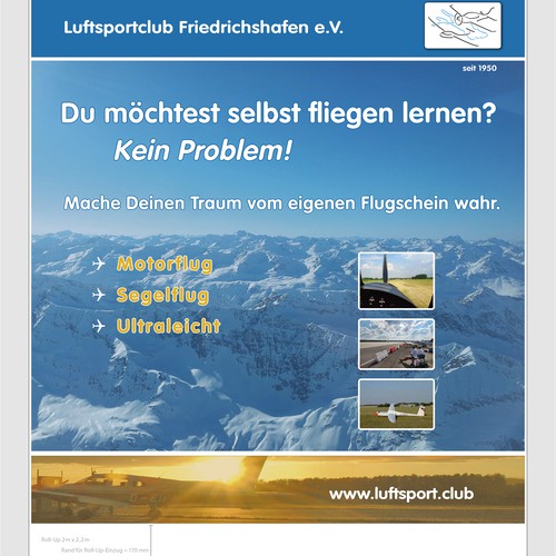 Luftsportclub Friedrichshafen "to be a pilot" Flugschule bildet Sie aus