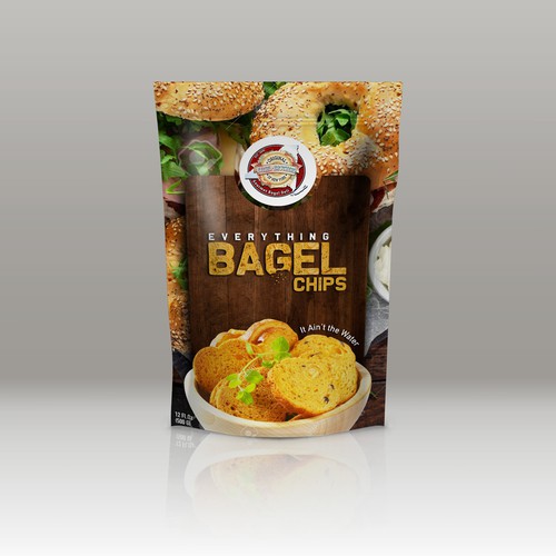 Bagel Chips Packet Design