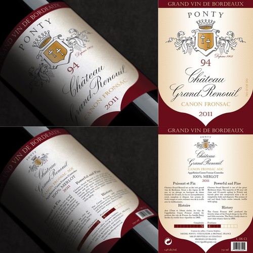 Wine label wanted for Bordeaux Ponty Winery