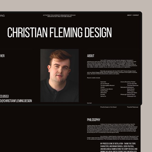Christian Fleming - Website Design