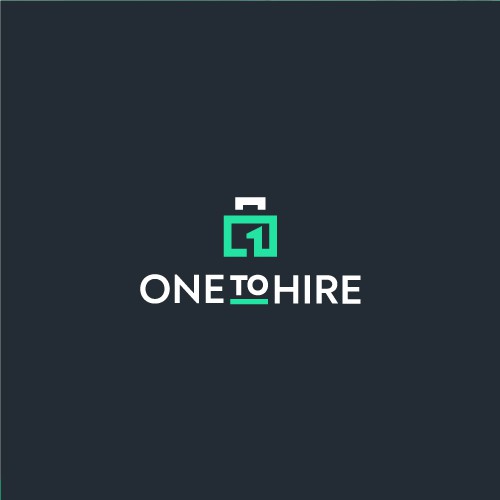 Bold logo for One to hire