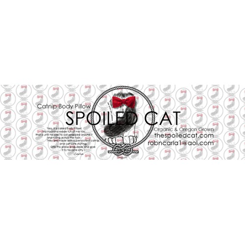 label for the spoiled cat 