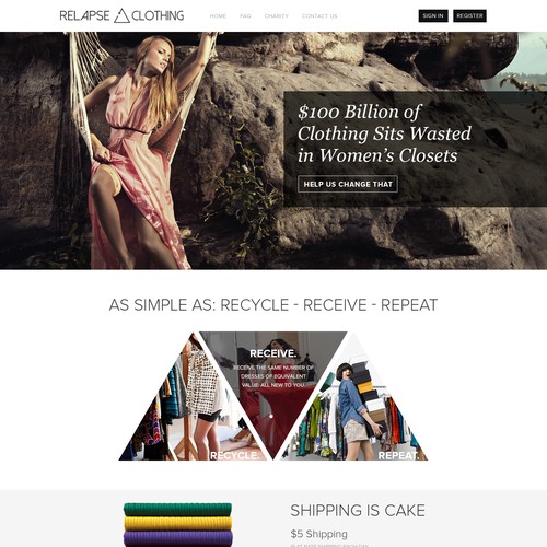 Website for High Profile New Fashion Tech Company.
