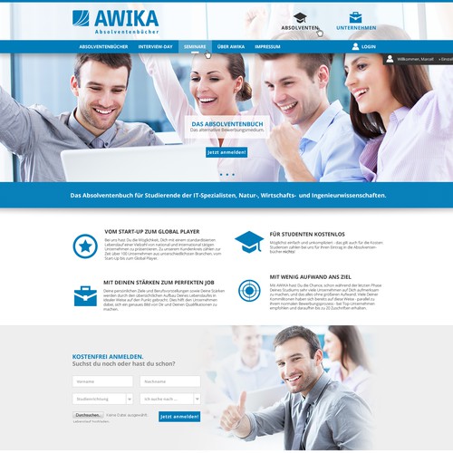 Create the new web design for AWIKA