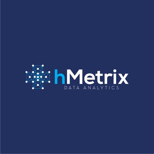 Tech inspired logo for analytics company.