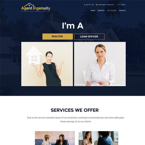 Agent Ingenuity website design