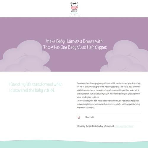Website Page for Baby/kids