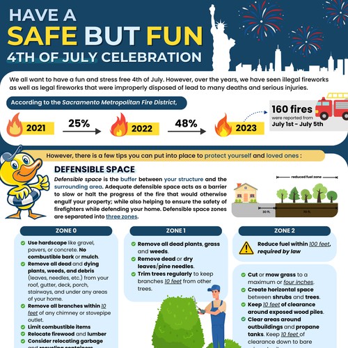 Infographic for 4th of July 