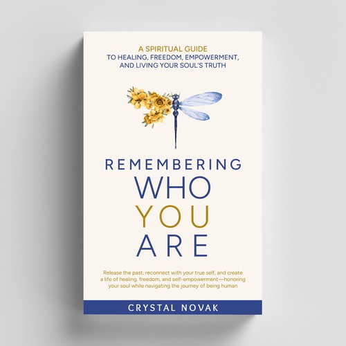 Book cover design for a Spiritual Guide to Healing