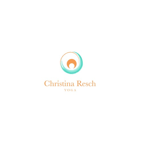 Simple harmonious logo for yoga teacher