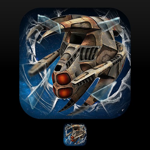 Space shooter icon