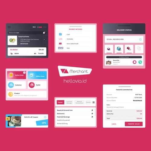UI Elements - Merchant App HelloVia