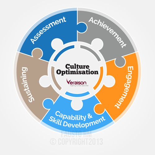 Create a diagram/model that visually represents Veraison's Culture Optimisation Programs