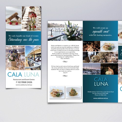 Cala Luna Restaurant and Events Center needs a new brochure design