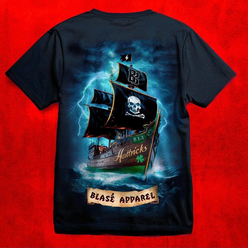 blasé apparel "hattricks" shirt