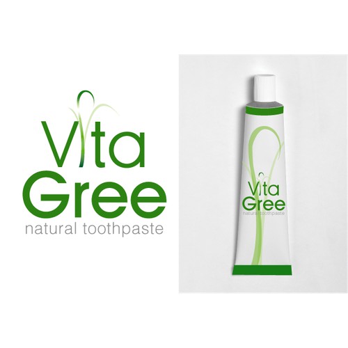 Logo for Natural Toothpaste (simple, clean, green)