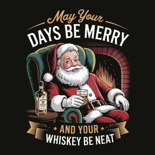 Vintage Christmas Design Customizable for Your Product (This Design Is Available For Sale)