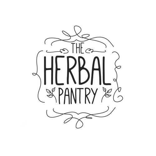 Create a beautiful, vintage design for The Herbal Pantry!