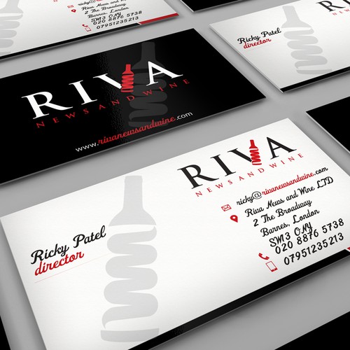 Riva News and Wine needs a new stationery