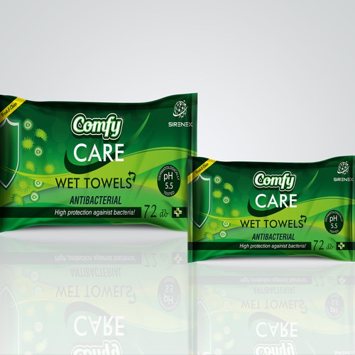 Sirenex Ltd: ComfyCare Antibacterial Wetwipes