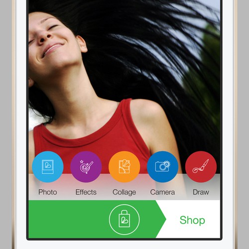 Award winning design for best in class mobile app PicsArt