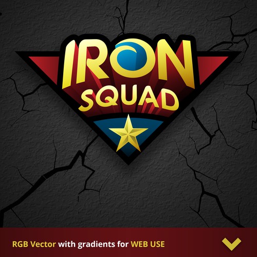 SUPERHERO LOGO for IronSquad - 1st version