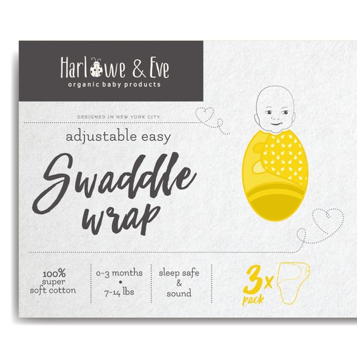 swaddle wrap packaging design 