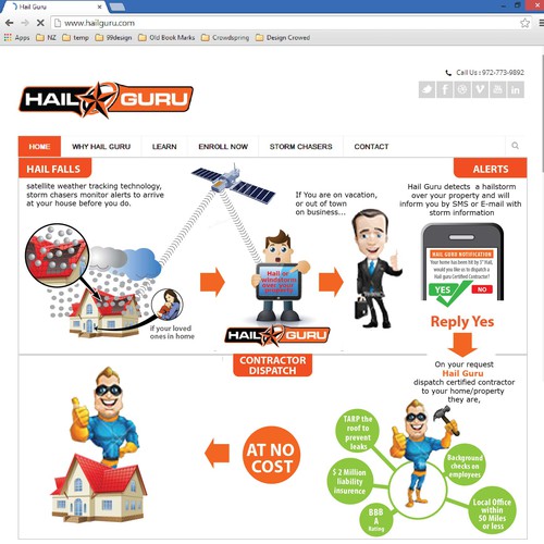 Web site design for Hail Guru