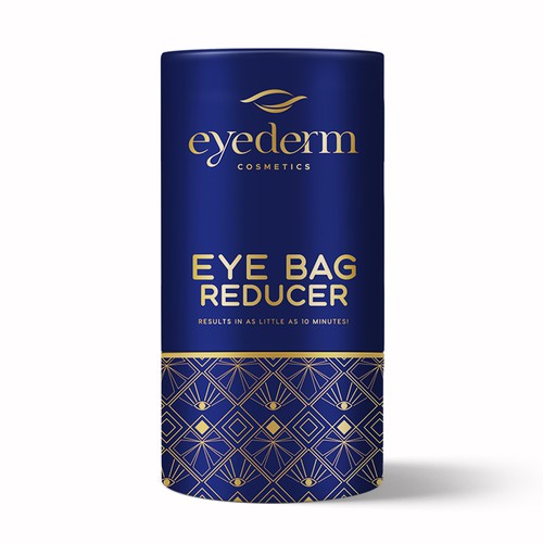 Luxury cansiter tube packaging design.