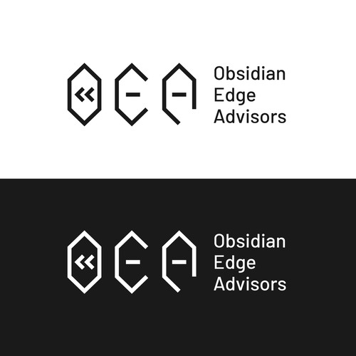 Obsidian Edge Advisors Logo Design