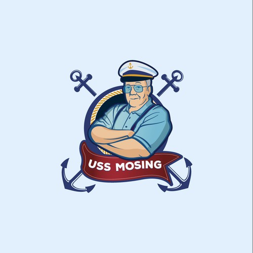 Caricature for military ship