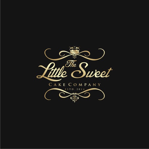 Create a capturing vintage glam illustration for The Little Sweet Cake Company