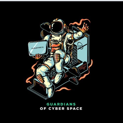 Cyber Space astronaut
