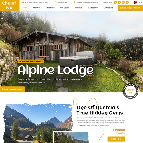 Chalet Website Design