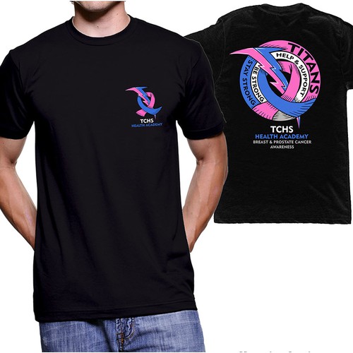 Titans Unite: Design for Dual Cancer Awareness - Breast and Prostate Cancer Edition