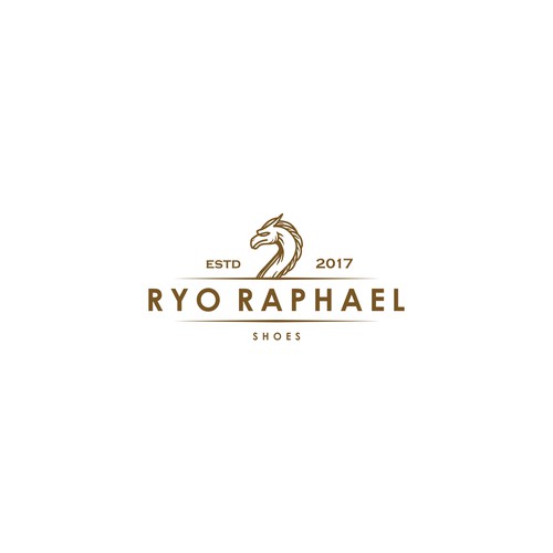 Classic and luxurious logo concept for shoe brand