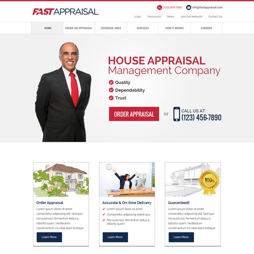 Simple and elegant design concept for a Real Estate company