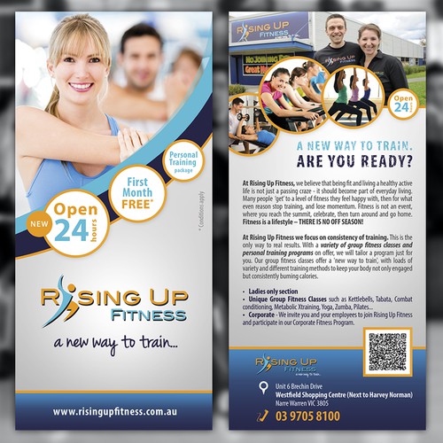 Flyer for Rising Up Fitness