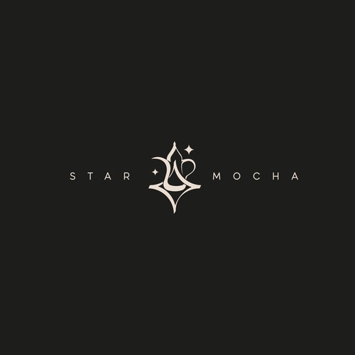 Premium Coffee Brand Logo Design for Star Mocha.