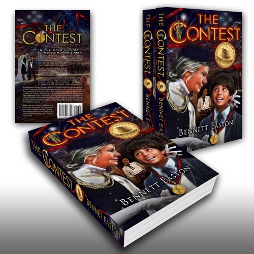 Design the cover for my novel, THE CONTEST - the next New York Times Best Seller!