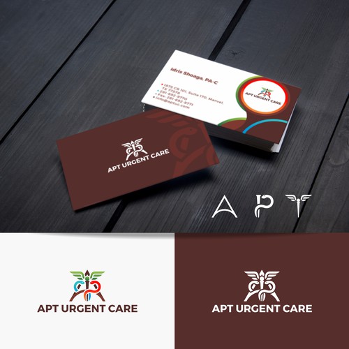 Logo and Business Card Design for Urgent Care Organization